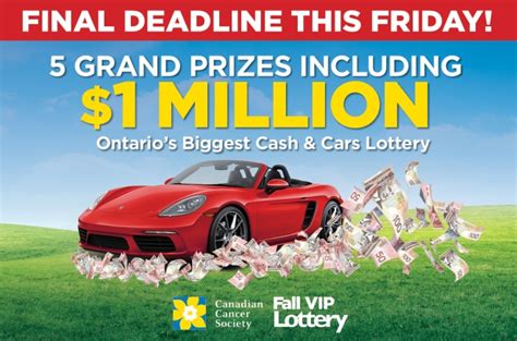 canadian cancer society lottery 2024